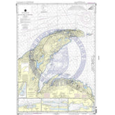 NOAA Nautical Chart 14964: Big Bay Point to Redridge;Grand Traverse Bay Harbor;Lac La Belle harbor;Copper and Eagle Harbors